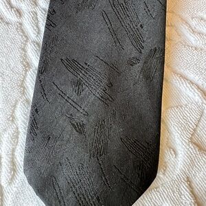 Elegant Black Textured Men's Tie